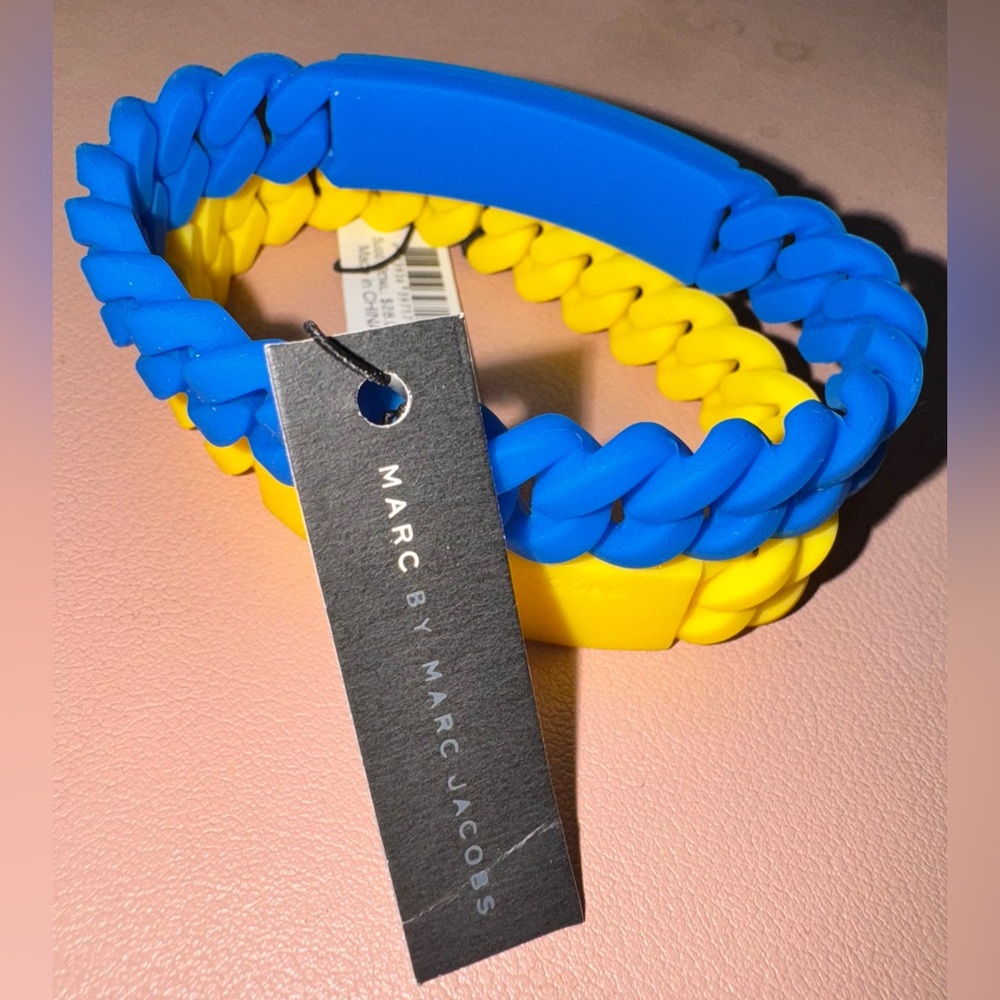 Marc by Marc Jacobs Blue and Yellow Bracelets NWT